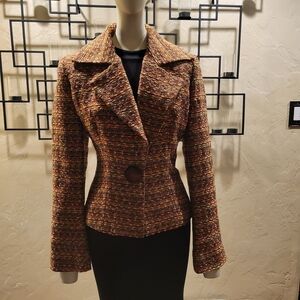 Austin Reed Women's Brown Tweed Blazer